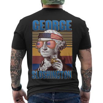 George Sloshington Tshirt Men's Crewneck Short Sleeve Back Print T-shirt - Monsterry DE