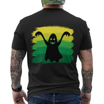 Ghost Boo Funny Halloween Quote Men's Crewneck Short Sleeve Back Print T-shirt - Monsterry