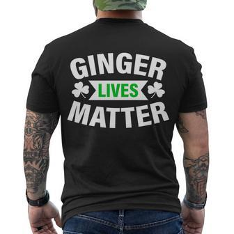 Ginger Lives Matter - St Patricks Day Men's Crewneck Short Sleeve Back Print T-shirt - Monsterry
