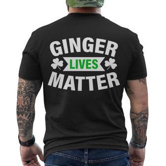 Ginger Lives Matter - St Patricks Day Tshirt Men's Crewneck Short Sleeve Back Print T-shirt - Monsterry