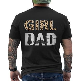 Girl Dad Funny Fathers Day Gift From Wife Daughter Baby Girl Gift Men's Crewneck Short Sleeve Back Print T-shirt - Monsterry