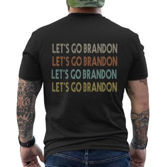 Lets Go Brandon Shirts 2021 Vintage Lets Go Brandon Tees Men's T-shirt Back Print - Thegiftio UK