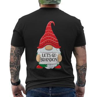 Lets Go Brandon Tee Christmas Gnome Lets Go Brandon Men's T-shirt Back Print - Thegiftio UK