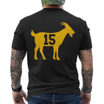 Goat 15 Kansas City Kc Football Men's Crewneck Short Sleeve Back Print T-shirt - Monsterry