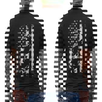 Goat American Flag Cool Usa Patriotic Farmer Farm Men's T-shirt Back Print - Thegiftio