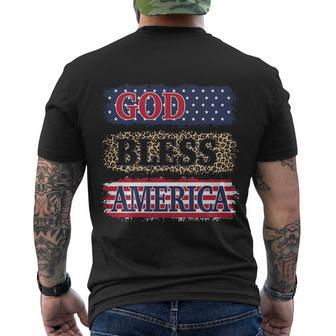God Bless America Patriotic 4Th Of July Independence Day Gift Men's Crewneck Short Sleeve Back Print T-shirt - Monsterry AU