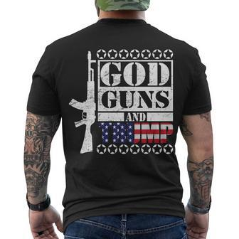 God Guns Trump Tshirt V2 Men's Crewneck Short Sleeve Back Print T-shirt - Monsterry AU