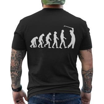 Golf Evolution Funny Golfer Men's Crewneck Short Sleeve Back Print T-shirt - Monsterry CA