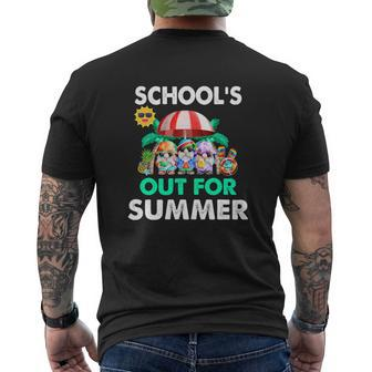 Goodbye School Hello Summer Schools Out For Summer Men's T-shirt Back Print - Thegiftio UK