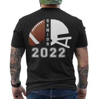 Graduate Senior Class 2022 Graduation Football Player Helmet Men's T-shirt Back Print - Thegiftio UK