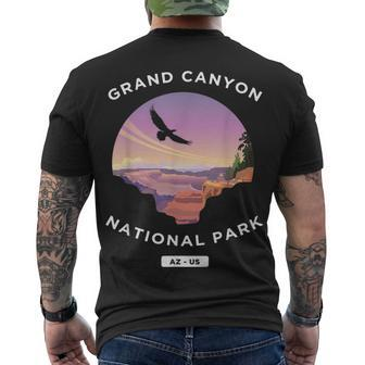 Grand Canyon Arizona Us National Park Travel Hiking Men's T-shirt Back Print - Seseable