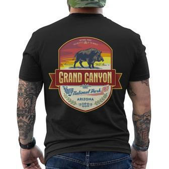 Grand Canyon V2 Men's Crewneck Short Sleeve Back Print T-shirt - Monsterry AU