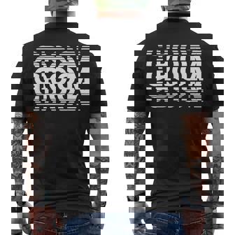 Great Groom For Great Man Men's T-shirt Back Print - Thegiftio UK
