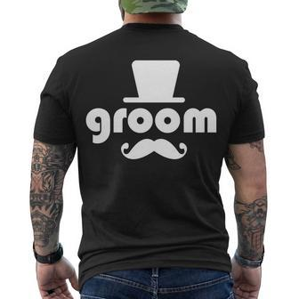 Groom Bachelor Party Tshirt Men's Crewneck Short Sleeve Back Print T-shirt - Monsterry