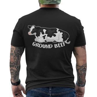 Ground Beef Funny Cow Men's Crewneck Short Sleeve Back Print T-shirt - Monsterry DE