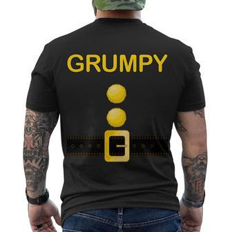Grumpy Dwarf Costume Tshirt Men's Crewneck Short Sleeve Back Print T-shirt - Monsterry