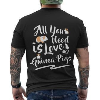 Guinea Pig Lover Love And Guinea Pigs Guinea Pig Mom Men's T-shirt Back Print - Thegiftio UK