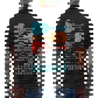 You Can Never Have Too Many Guitars Men's T-shirt Back Print - Thegiftio