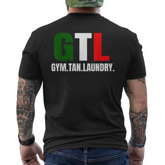 Gym Tan Laundry Gtl New Jersey Garden Nj Shore Italian Flag Men's T-shirt Back Print - Thegiftio UK