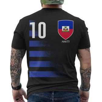 Haiti Football Soccer Futbol Jersey Men's Crewneck Short Sleeve Back Print T-shirt - Monsterry AU
