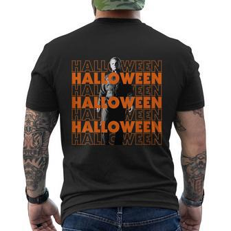 Halloween 2 Michael Text Stack Men's T-shirt Back Print - Thegiftio UK