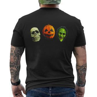 Halloween 3 Silver Shamrock Masks Men's T-shirt Back Print - Thegiftio UK