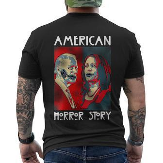 Halloween Biden Harris Horror American Zombie Story Halloween Men's T-shirt Back Print - Thegiftio UK