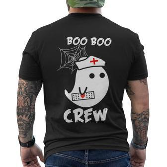 Halloween Boo Boo Crew Nurse Ghost Halloween Men's T-shirt Back Print - Thegiftio UK