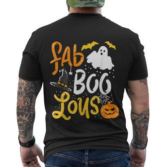 Halloween Halloween Fab Boo Lous Trick Or Treats Men's T-shirt Back Print - Thegiftio UK