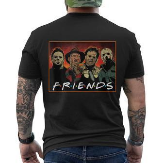 Halloween Friends Halloween Horror Movies Characters Tshirt Men's Crewneck Short Sleeve Back Print T-shirt - Monsterry AU