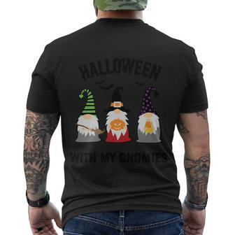 Halloween With My Gnomies Halloween Quote Men's T-shirt Back Print - Thegiftio UK