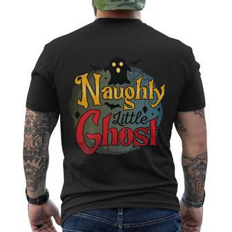 Halloween Naughty Little Ghost Halloween Day Men's T-shirt Back Print - Thegiftio UK