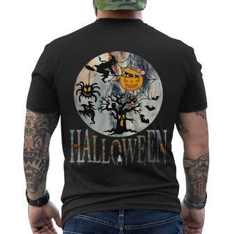 Halloween Spooky Pumpkin Halloween Day Men's T-shirt Back Print - Thegiftio UK