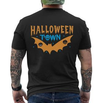 Halloween Town Bat Halloween Quote Men's Crewneck Short Sleeve Back Print T-shirt - Monsterry UK