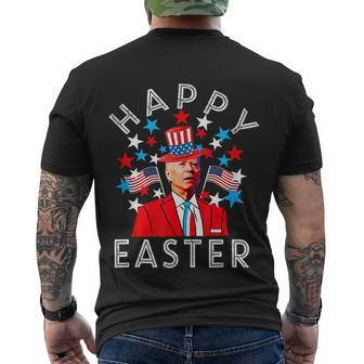 Happy Easter Joe Biden 4Th Of July Memorial Independence Day Men's Crewneck Short Sleeve Back Print T-shirt - Monsterry DE