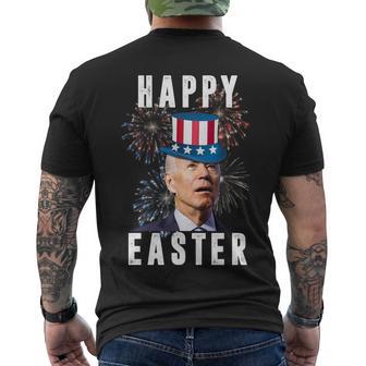 Happy Easter Joe Biden Funny 4Th Of July Men's Crewneck Short Sleeve Back Print T-shirt - Monsterry DE