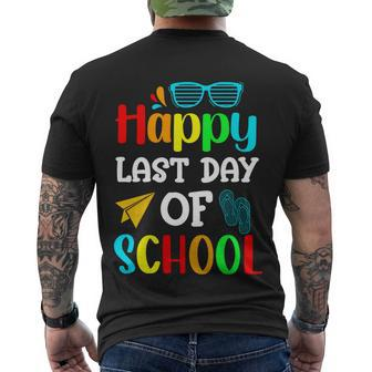 Happy Last Day Of School Cool Gift V2 Men's Crewneck Short Sleeve Back Print T-shirt - Monsterry
