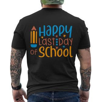 Happy Last Day Of School Gift V3 Men's Crewneck Short Sleeve Back Print T-shirt - Monsterry