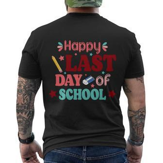 Happy Last Day Of School Meaningful Gift V2 Men's Crewneck Short Sleeve Back Print T-shirt - Monsterry
