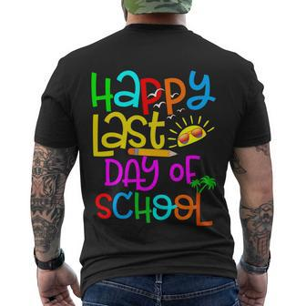Happy Last Day Of School Teacher Student Graduation Gift V2 Men's Crewneck Short Sleeve Back Print T-shirt - Monsterry AU