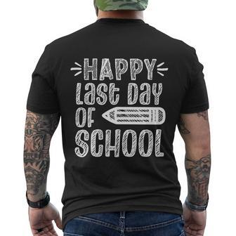 Happy Last Day Of School Students And Teachers End Of School Men's T-shirt Back Print - Thegiftio UK