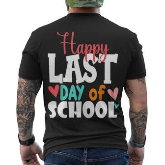 Happy Last Day Of School Students And Teachers V3 Men's T-shirt Back Print - Thegiftio UK