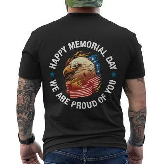 Happy Memorial Day We Are Proud Of You Memorial Day Men's T-shirt Back Print - Thegiftio UK