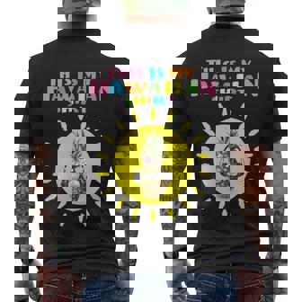 This Is My Hawaiian Fun Party Holiday Luau Tropical Great Men's T-shirt Back Print - Thegiftio UK