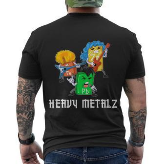 Heavy Metals Science Men's Crewneck Short Sleeve Back Print T-shirt - Monsterry