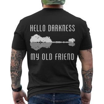 Hello Darkness My Old Friend Tshirt Men's Crewneck Short Sleeve Back Print T-shirt - Monsterry CA