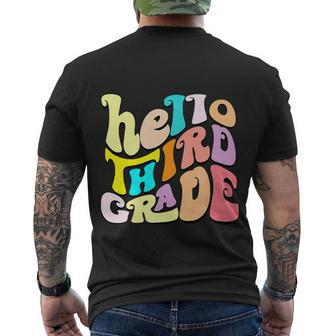 Hello Third Grade Team 3Rd Grade Back To School Teacher Men's Crewneck Short Sleeve Back Print T-shirt - Monsterry CA