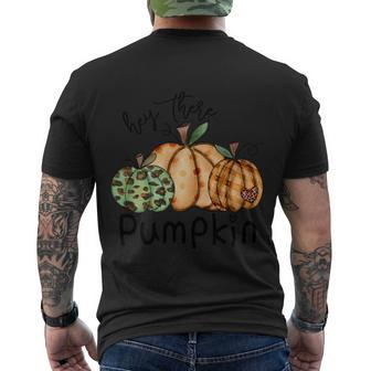 Hey There Pumpkin Thanksgiving Quote Men's Crewneck Short Sleeve Back Print T-shirt - Monsterry