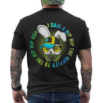 Hippity Hip Hop Bunny Men's Crewneck Short Sleeve Back Print T-shirt - Monsterry