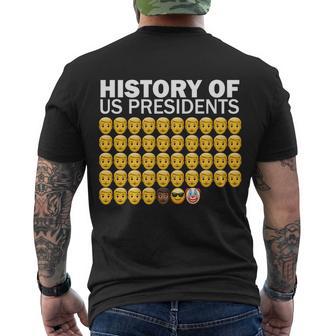 History Of Us Presidents 46Th Clown Pro Republican Tshirt Men's Crewneck Short Sleeve Back Print T-shirt - Monsterry